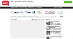 Desktop Screenshot of equestriannewsni.co.uk